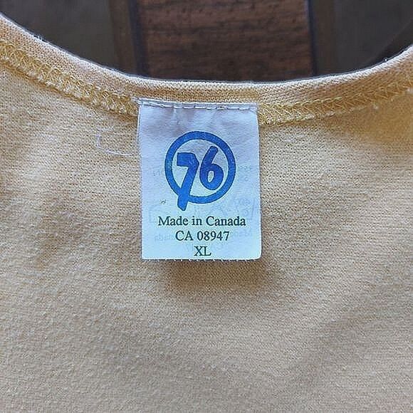 Vtg butter yellow wide strap scoop neck tank top - Picture 6 of 12